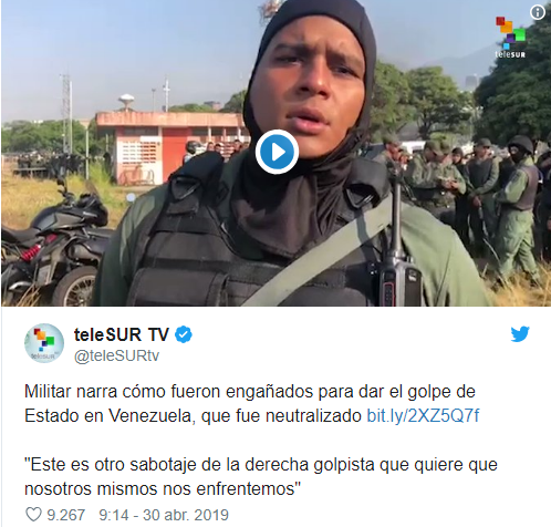 Militar narra cómo fueron engañados para dar golpe de Estado en Venezuela