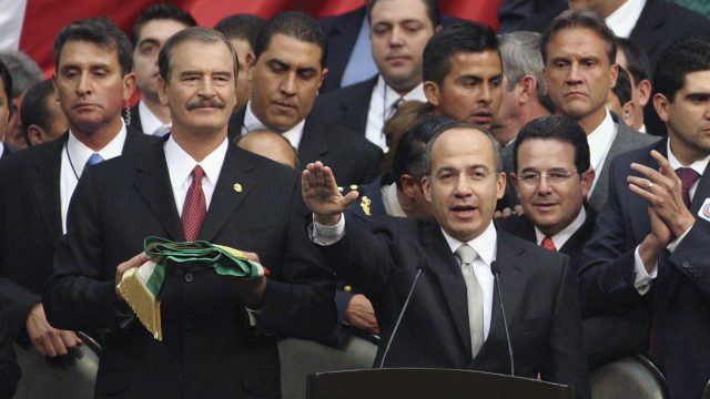 Felipe Calderón y Vicente Fox