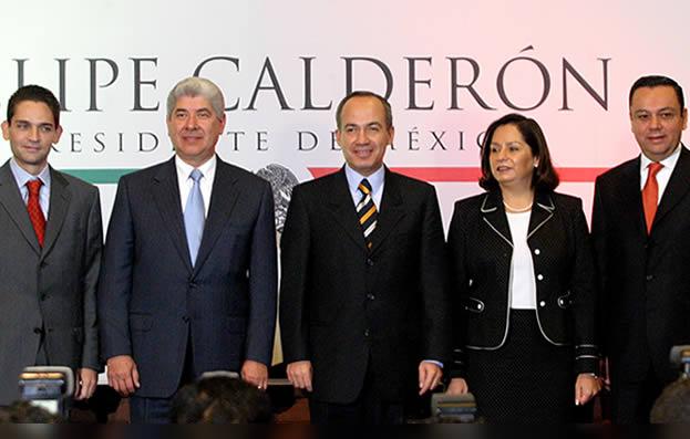 Juan Camilo Mouriño, Felipe Calderón, Germán Martínez Cázares